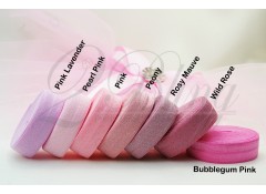  Fold Over Elastic FOE (1.5cm), BULK, solid color - 91m length (1 roll)